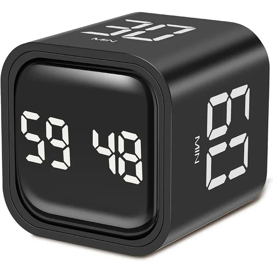 Minuteur cube numérique Pomodoro avec 4 durées préréglées
