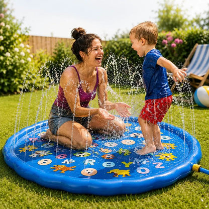 Tapis de Jeux d'Eau pour Enfants – Avec Sprinkler et Surface Antidérapante