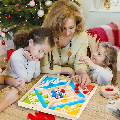 Jeu éducatif 2-en-1 pour enfants – Jeu d'apprentissage pour développer la logique et la concentration