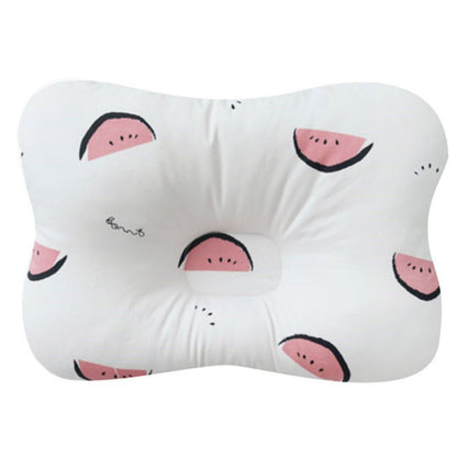 Oreiller Plat Bébé avec Appui-Tête Ergonomique Anti Tête Plate