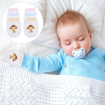 Moufles Anti-Griffures en Coton pour Bébé – Gants Doux et Respirants pour Nouveau-Nés