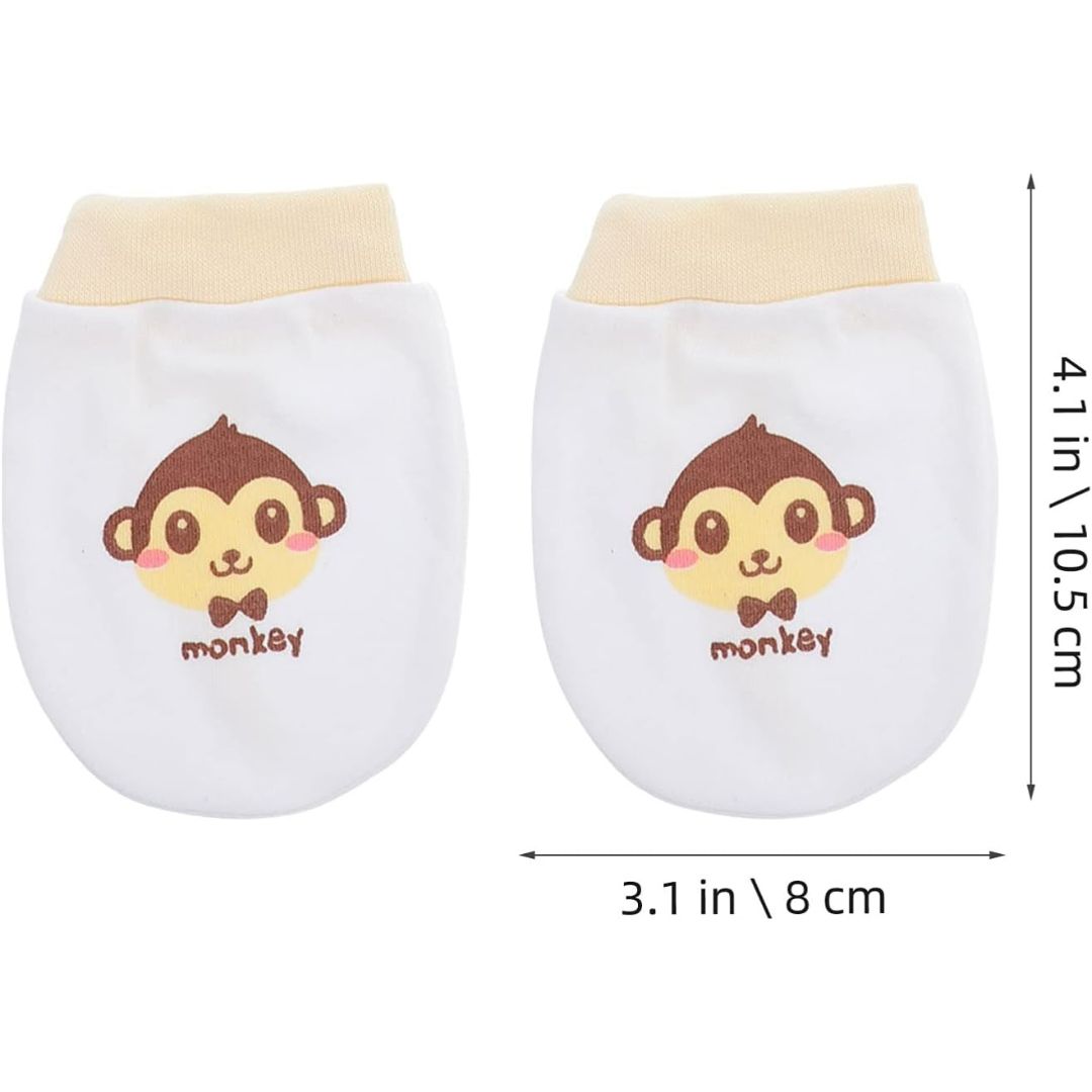 Moufles Anti-Griffures en Coton pour Bébé – Gants Doux et Respirants pour Nouveau-Nés