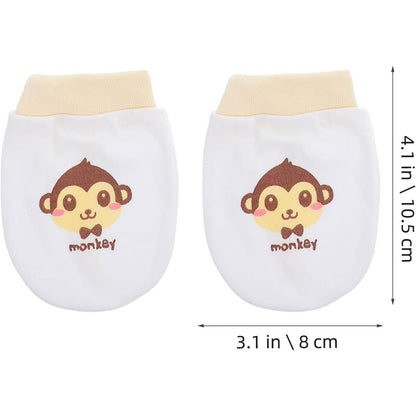 Moufles Anti-Griffures en Coton pour Bébé – Gants Doux et Respirants pour Nouveau-Nés