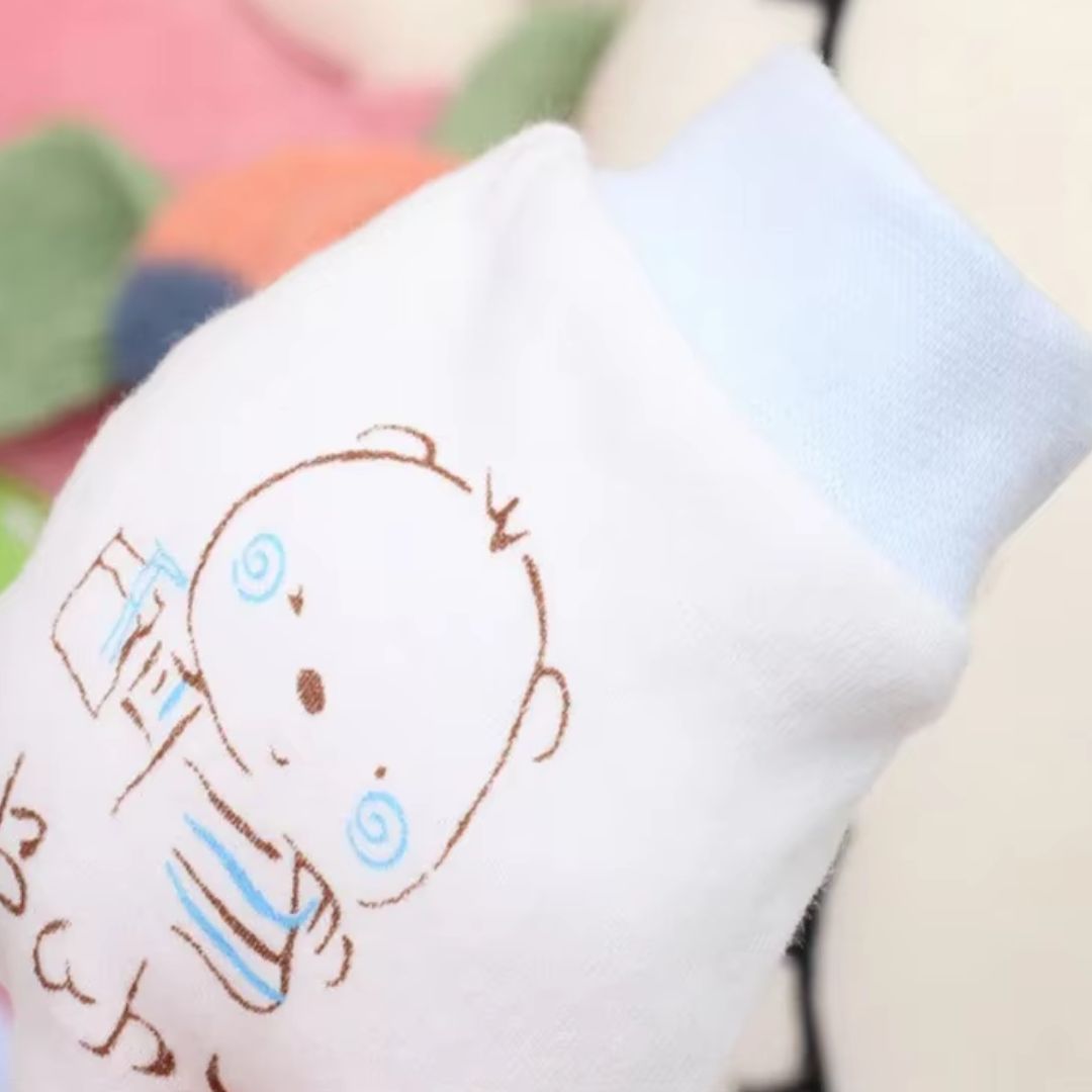 Moufles Anti-Griffures en Coton pour Bébé – Gants Doux et Respirants pour Nouveau-Nés