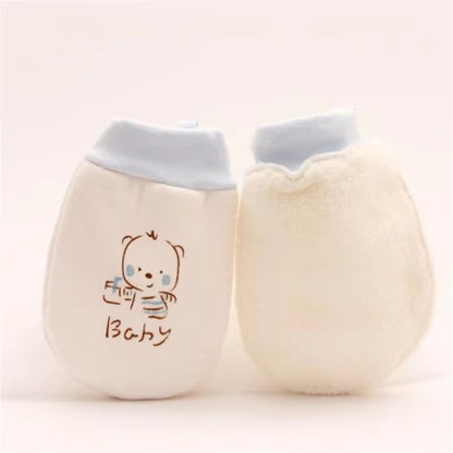 Moufles Anti-Griffures en Coton pour Bébé – Gants Doux et Respirants pour Nouveau-Nés