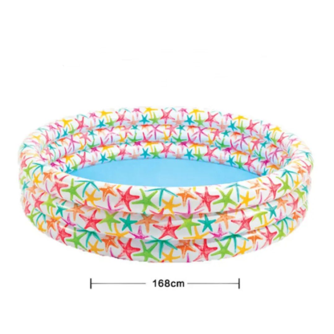 Piscine Gonflable Enfants Motif Étoile de Mer – Grande, Robuste & Prête en 5 Min