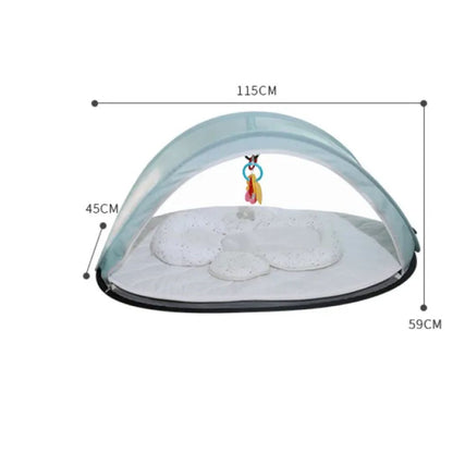 Lit de Voyage Bébé Pliable avec Moustiquaire – Protection UV & Insectes, Léger et Compact