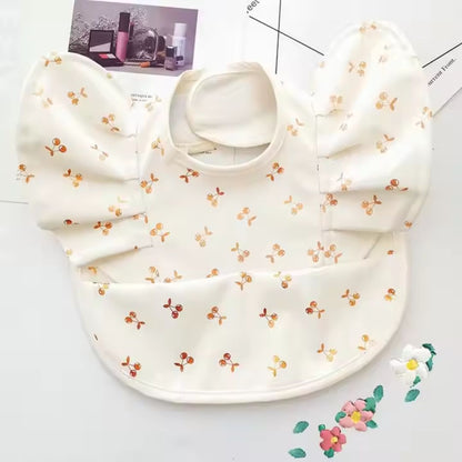 Bavoir Bébé à Manches Longues avec Poche Récupératrice