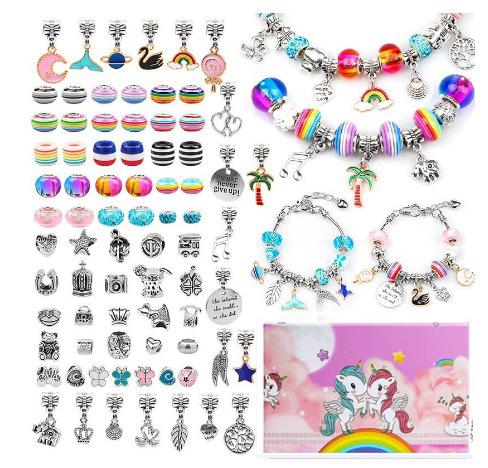Kit Créatif de Bracelets pour Enfants – Set DIY Perles, Bijoux & Loisirs Créatifs