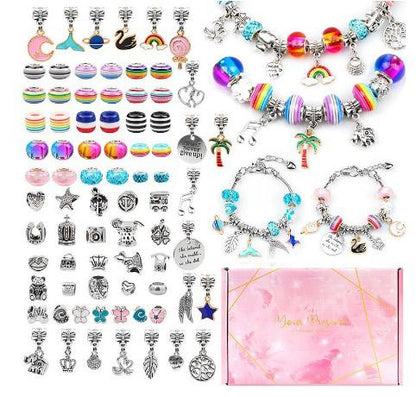 Kit Créatif de Bracelets pour Enfants – Set DIY Perles, Bijoux & Loisirs Créatifs