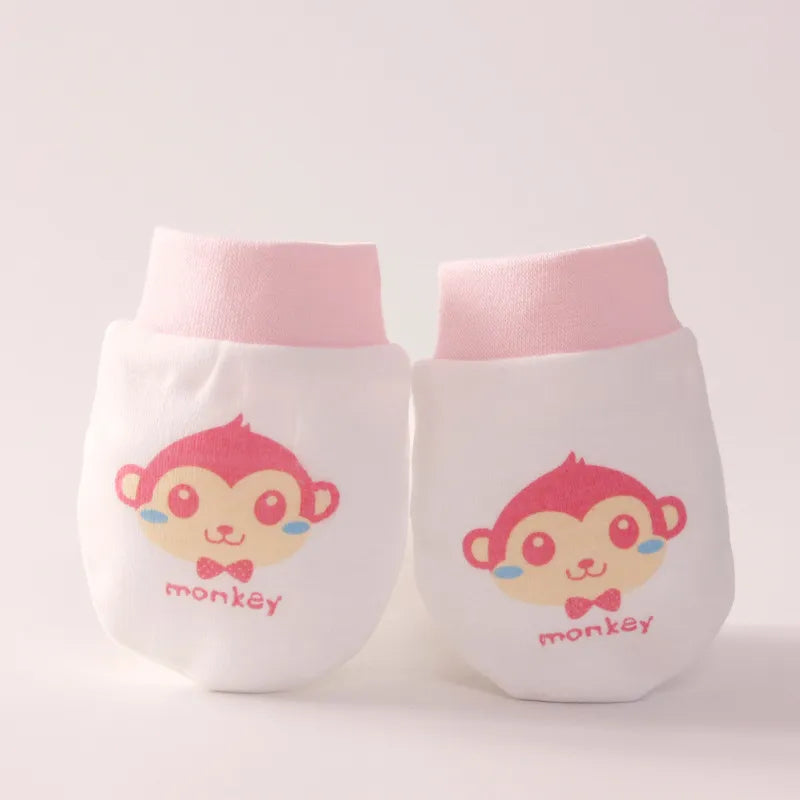 Moufles Anti-Griffures en Coton pour Bébé – Gants Doux et Respirants pour Nouveau-Nés