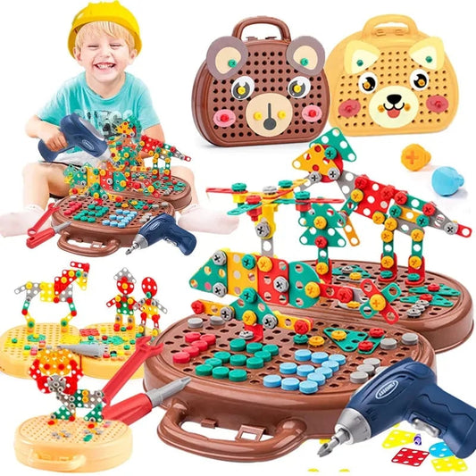Jeu de Perceuse Interactif pour Enfants – Apprentissage STEM et Motricité Fine