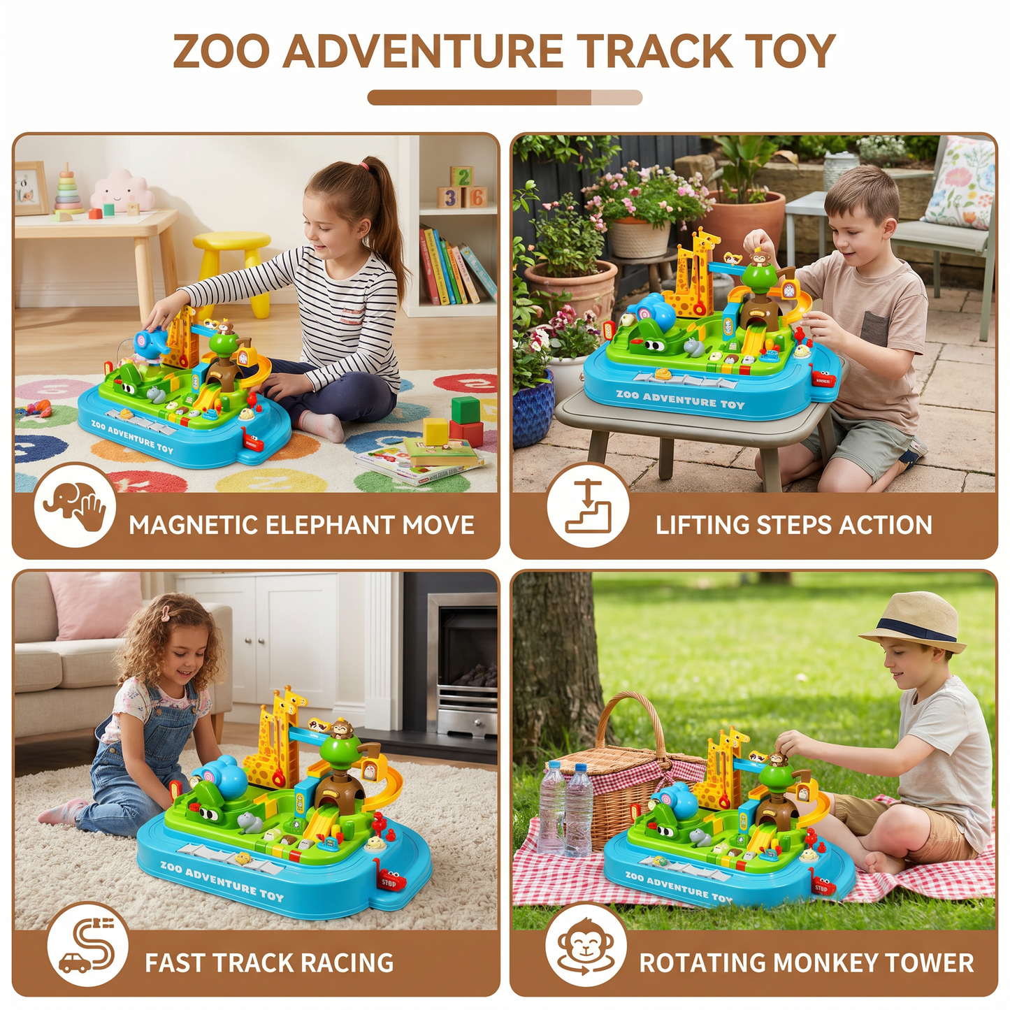 Circuit Aventure Zoo – Développe Motricité et Logique