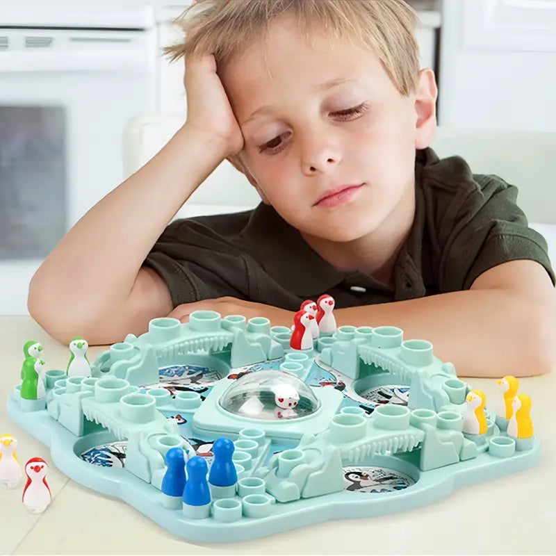 Jeu de Société Aventure Arctique aux Pingouins – Stratégie & Exploration pour Toute la Famille