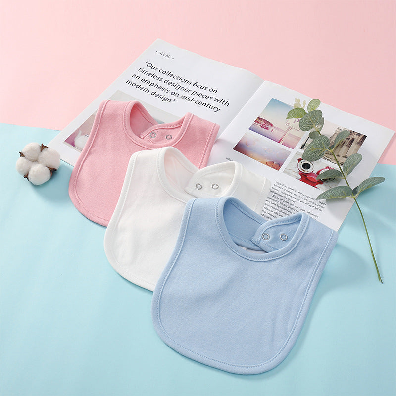 Lot de Bavoirs Bébé en Coton Doux Absorbants à Pressions