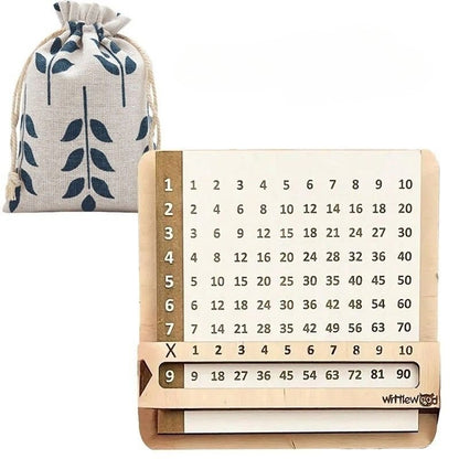 Jeu en Bois Tables de Multiplication – Jeu Montessori Éducatif pour Apprendre les Maths