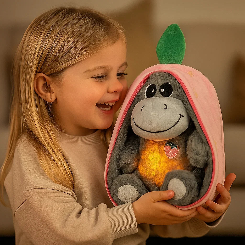 Peluche Âne Respirante – Aide Bébé à S'endormir Paisiblement | Douce & Réconfortante