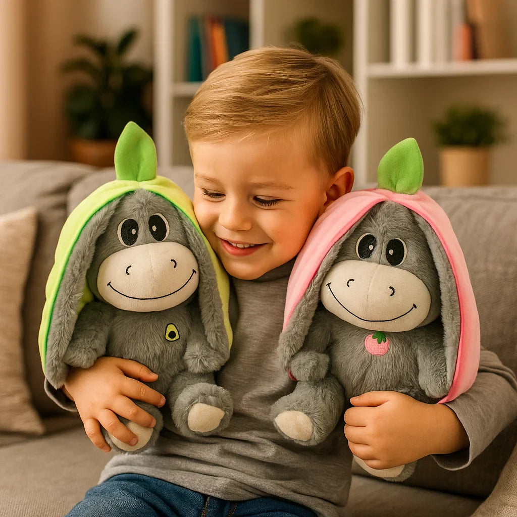 Peluche Âne Respirante – Aide Bébé à S'endormir Paisiblement | Douce & Réconfortante