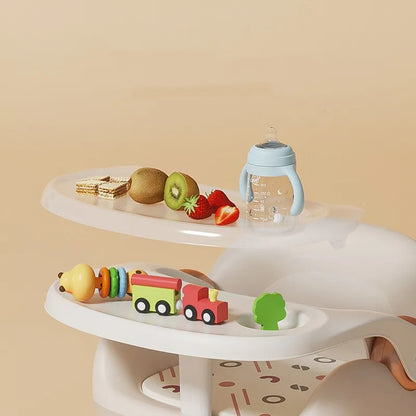 Chaise Haute Bébé 2 en 1 avec Table et Siège Enfant