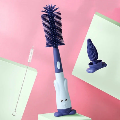 Brosse Nettoyante Biberon 4-en-1 – Kit de Nettoyage pour Biberons et Accessoires Bébé