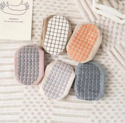 Lot de 3 Chaussettes Bébé Antidérapantes – Semelles Antiglisse avec Grip