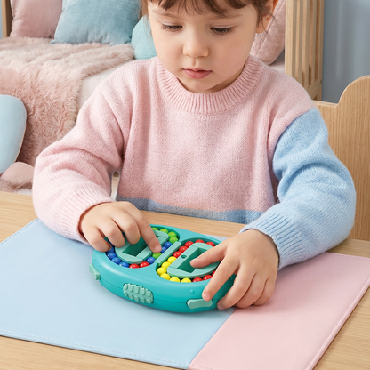 Jeu de Logique à Billes Colorées Recto-Verso pour Enfants