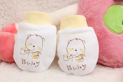Moufles Anti-Griffures en Coton pour Bébé – Gants Doux et Respirants pour Nouveau-Nés