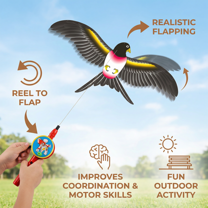 Cerf-volant à Ailes Battantes pour Enfants – Développe la Coordination et la Motricité