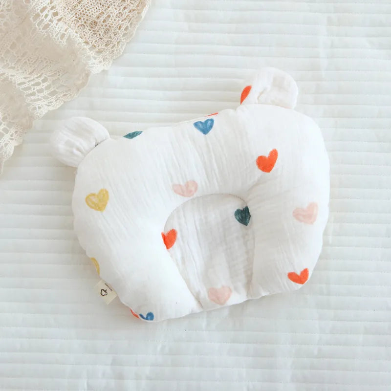 Oreiller Ergonomique Bébé Anti Tête Plate pour Nouveau-Né