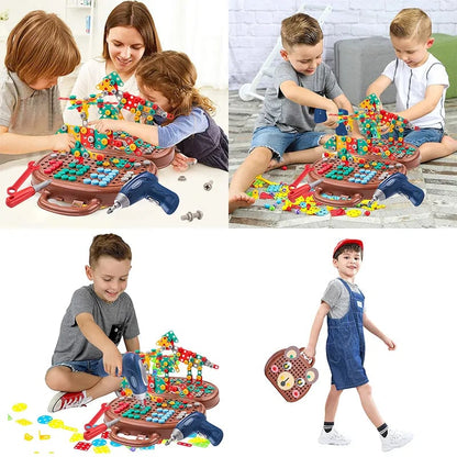 Jeu de Perceuse Interactif pour Enfants – Apprentissage STEM et Motricité Fine