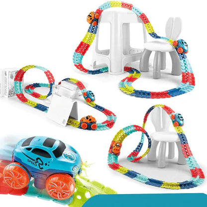 Circuit de Voitures Magnétique pour Enfants – Piste de Jeu Créative et Modulable