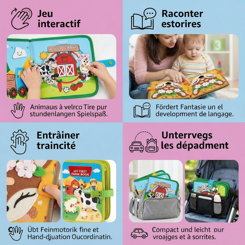 Coffret Montessori 3 Livres Éducatifs — Histoires, Créativité & Autonomie | Dès 3 ans