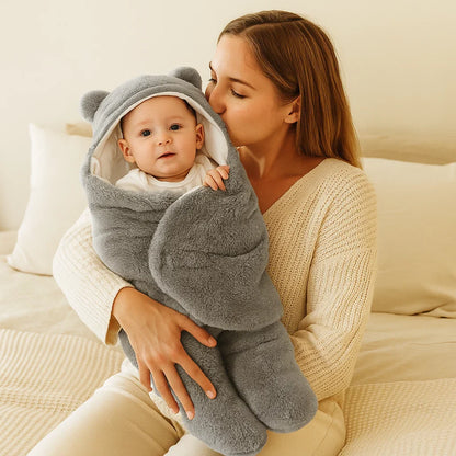 Ensemble Couverture et Pyjama Ours pour Bébé – Set Douillet pour Nouveau-Nés et Tout-Petits