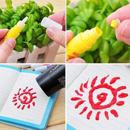 Stylos Peinture 3D Pop-Corn pour Enfants – Dessins en Relief Multicolores