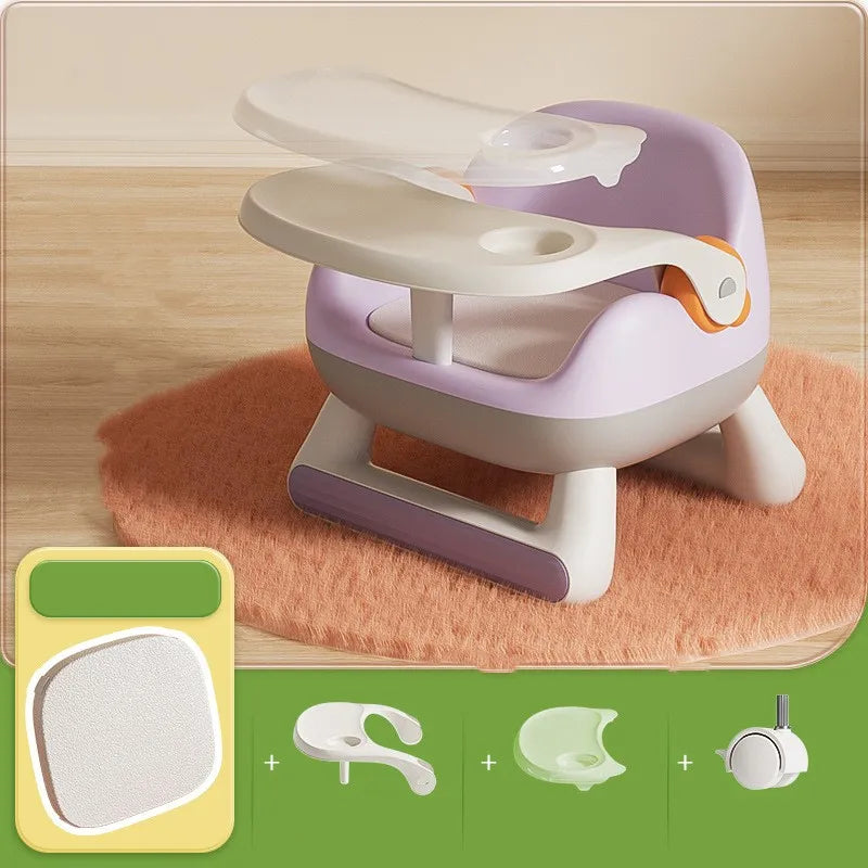 Chaise Haute Bébé 2 en 1 avec Table et Siège Enfant