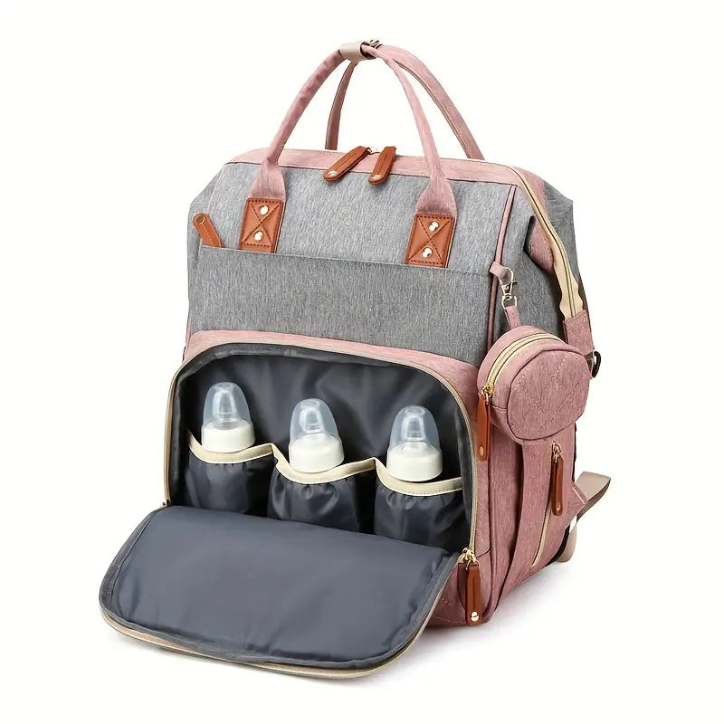 Sac à dos pour bébé 2-en-1 avec matelas à langer – Sac à langer multifonctionnel pour les voyages