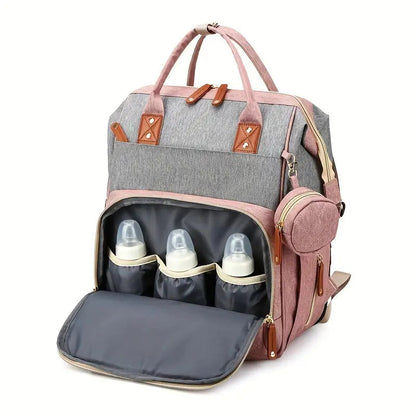Sac à dos pour bébé 2-en-1 avec matelas à langer – Sac à langer multifonctionnel pour les voyages