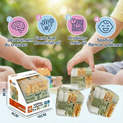 Cube Labyrinthe 3D pour Enfants – Puzzle de Logique et Jeu d’Adresse