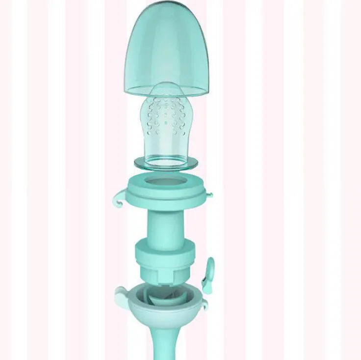 Tétine Grignoteuse Bébé en Silicone – Filet Fruitage & Anneau de Dentition