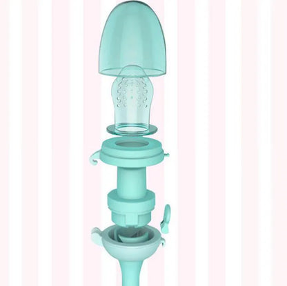 Tétine Grignoteuse Bébé en Silicone – Filet Fruitage & Anneau de Dentition