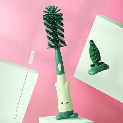 Brosse Nettoyante Biberon 4-en-1 – Kit de Nettoyage pour Biberons et Accessoires Bébé