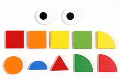 Puzzle en Bois Montessori pour Enfants – 120 Pièces à Associer par Formes et Couleurs