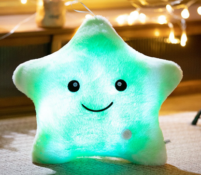 Coussin Veilleuse en Peluche pour Enfant – Lumière LED Douce et Apaisante