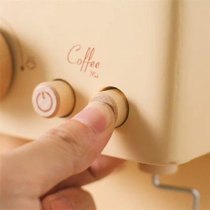 Machine à Espresso en Bois pour Enfants – Jeu d'Imitation Barista