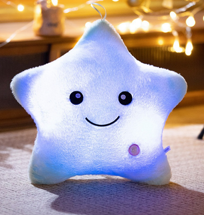 Coussin Veilleuse en Peluche pour Enfant – Lumière LED Douce et Apaisante