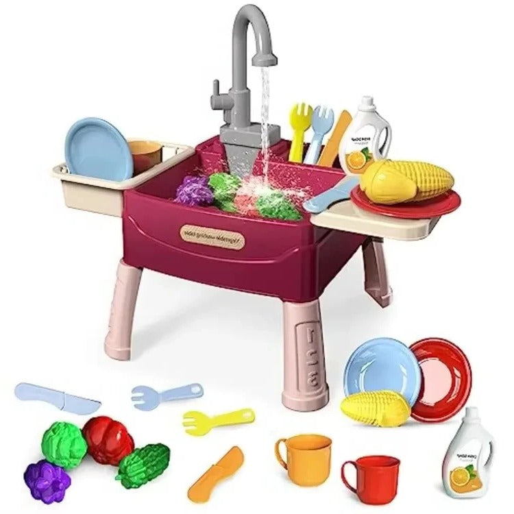 Cuisine Jouet pour Enfant avec Robinet à Eau Courante