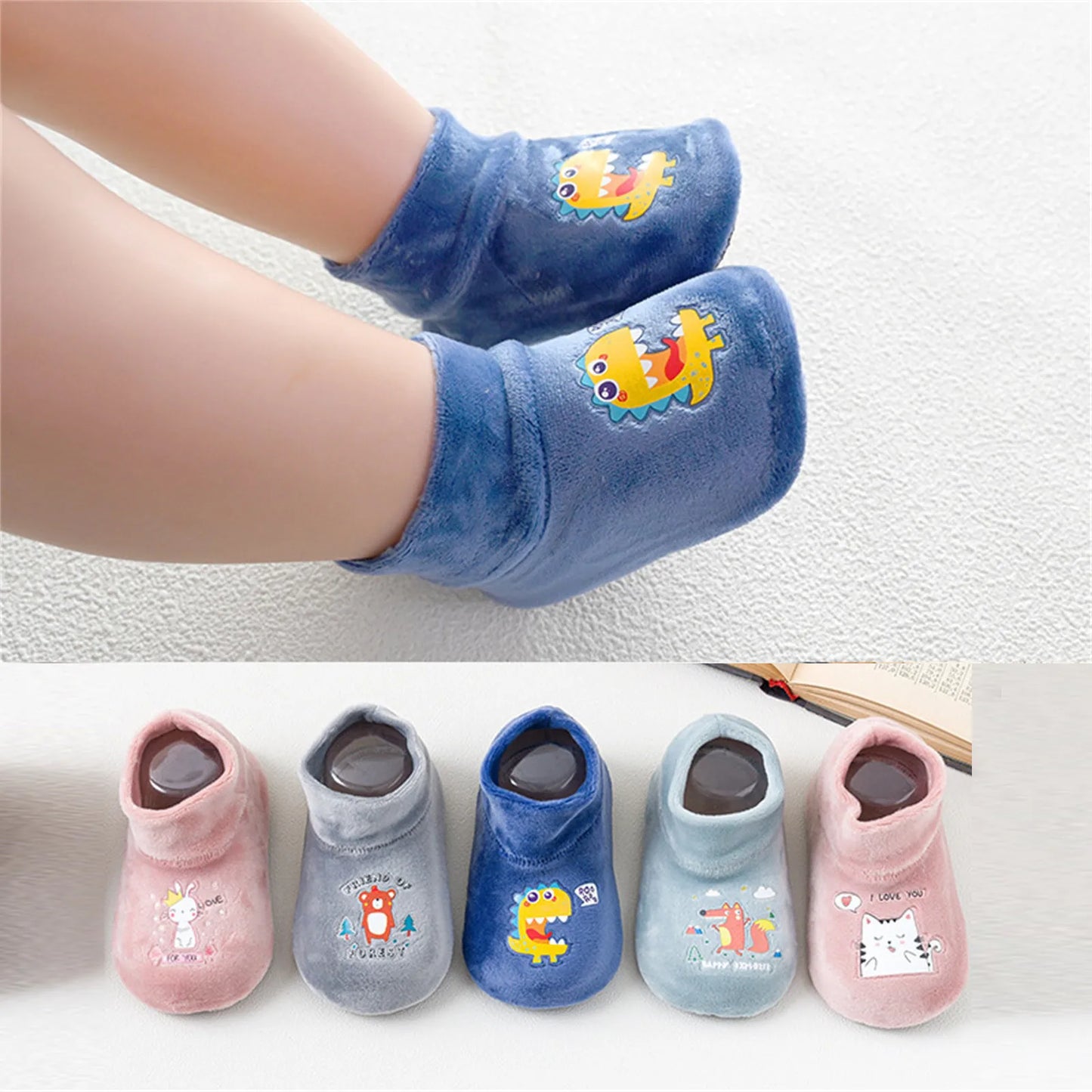 Chaussons Antidérapants Bébé & Enfant – Chauds, Doux et Sécurisés pour la Maison