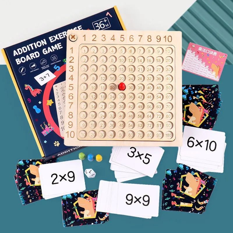 Jeu de Multiplication pour Enfants – Jeu de Maths Éducatif Montessori