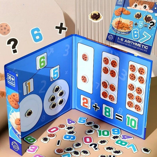 Jeu Magnétique Montessori de Mathématiques – Apprentissage de l’Arithmétique pour Enfants