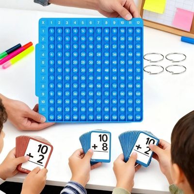 Kit d'Apprentissage des Maths Montessori – Flash Cards & Pop-It Interactif